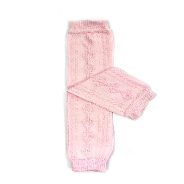 allydrew Solid Baby Leg Warmer & Solid Toddler Leg Warmer for Boys & Girls, Cable Knit Light Pink