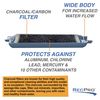RecPro RV Water Filter with Optional Flexible Hose Protector 2 Pack | RV & Marine
