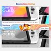 daydayup [4 Pack Tempered Glass Screen Protector Compatible with Nintendo Switch OLED Model 2021 - with [Alignment Frame] Transparent HD Clear Screen Protector for Nintendo Switch OLED