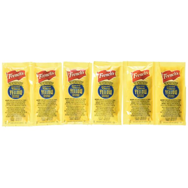 French's Classic Yellow Mustard Packets - Case of 500