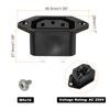 sourcing map C13 Panel Mount Plug Adapter 250V AC 10A 3 Pins IEC Inlet Module Plug Power Connector Socket with Screws 5pcs