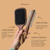 Regincós Round Brush - Eco Cork Wood - E.Cork Black 870 Natural - Professional - Handmade - Large