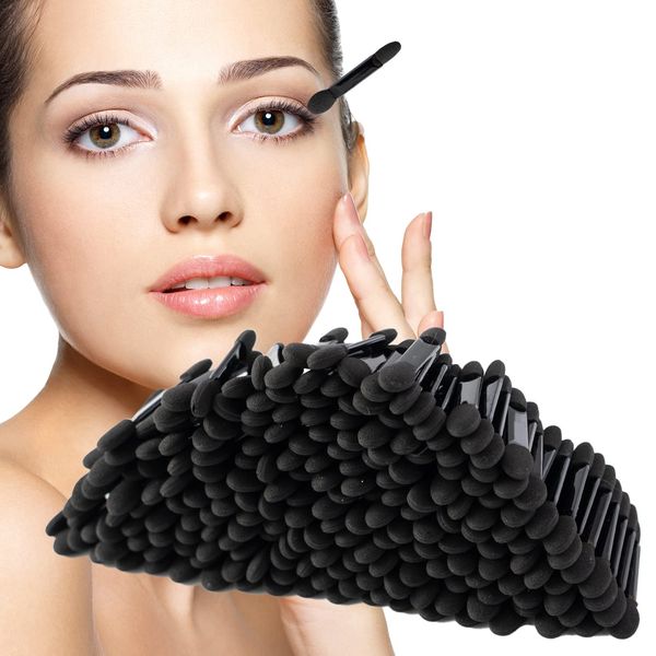 [bumbee] Disposable eye shadow tip [100 pieces/6.5 cm] Sponge tip double eye shadow brush makeup brush cosmetic supplies