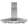 30 inch Range Hood Wall Mounted 350 CFM Touch Control Vented LED Lights Kitchen