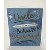 Uncle Birthday Card - Size 6" X 8"