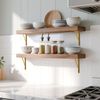 4 Pcs Gold Shelf Brackets Triangle Shelving Brackets Right Angle Wall Mounted Shelf Supporters 10 Inch