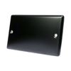 Electrical Blanking Plate Double 2 Gang - Matt Black