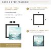 MCS Canvas Float Frames 12x16, Black Frame, Vertical & Horizontal Wall Hanging Large Frame for Canvas Paintings (1-Pack)