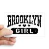 CafePress Brooklyn Girl Rectangle Bumper Sticker Car Decal
