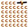 SPG Bow String Nock Points - 40 Packs Arrows Bowstring Nocking Point Set Archery Accessories String Buckle Clip for Recurve Compound Longbow Bows (Red)