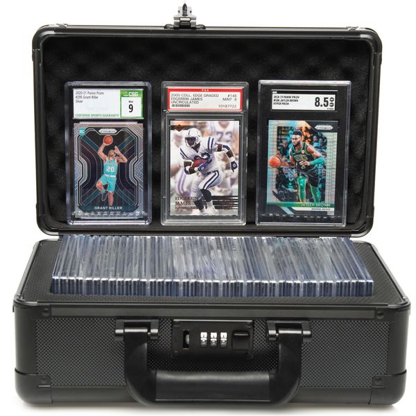 Panopply Graded Card Case BGS PSA Graded Card Storage Box Sports Card Case Psa Card Case Graded Sports Card Storage Box Psa Slab Case Psa Card Holder Card Cases for Sports Cards (1 Row)