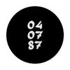 04.07.87 - Birthdate Design with Birth Day.Month.Year PopSockets Swappable PopGrip