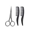 Facial Grooming Kit Small Mini Comb Scissors For Beard Mustache Eyebrow Travel