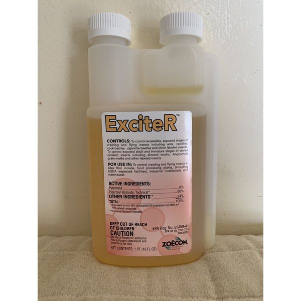 ExciteR Professional Insecticide 6% Pyrethrin 16oz Concentrate Ants Fleas Roach