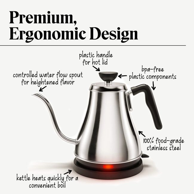 Willow & Everett electric gooseneck kettle - rapid boil