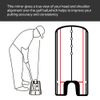 Golf Putting Mirror Training Alignment Aid Swing Trainer Eye Line Practice Tool