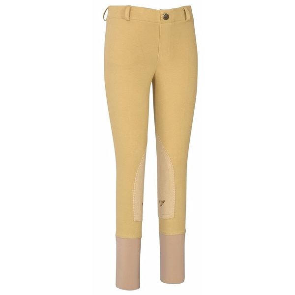 TuffRider Girl's Starter Lowrise Pull-On Breech, Light Tan, 14