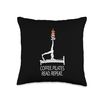 Pilates wine Reformer Pilates Coffee Pilates Read Repeat Throw Pillow