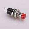 Clyxgs Momentary Push Button Switch, SPST Normal Open NO Switch 2 Pin Mini Micro 1A 250V AC Red Cap 30 PCS