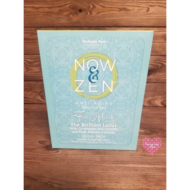 Perfectly Posh ~ NOW & ZEN ~The Brilliant Lotus~ANTI-AGING FACE & NECK MASKS~New