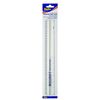 Helix L30 300mm Clear Plastic Magnifying Ruler With 2x Magnification, EACH