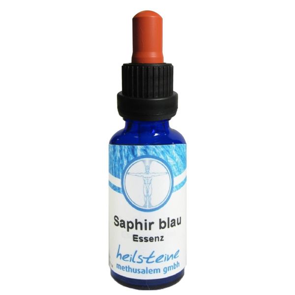 Saphir blau Edelstein ESSENZ 30ml alkoholfrei mit Anleitung + Täschchen