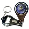 BadgeBeast.co.uk Earth - Key Ring Bottle Opener and Nail Clipper