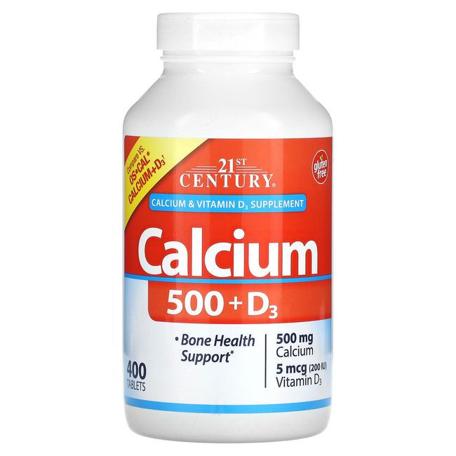 Calcium 500 + D3, 400 Tablets