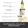 Abundance Intention Ritual Set | 100% Natural | Includes 10 oz Soy Candle, 4 oz Intention Oil & 8 oz Bath Salts | Prosperity, Success, Good Fortune Rituals | Wiccan, Pagan, Metaphysical, Spiritual
