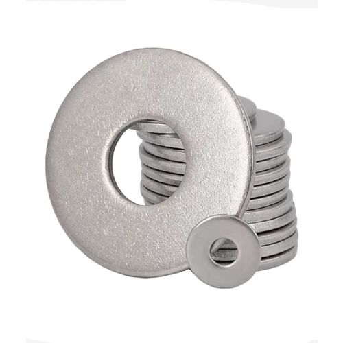 Bomcoo Flat Washer Gasket Car Fastener Seal Washers M5 x 16mm x 1mm 304 Stainless Steel 50 Pieces