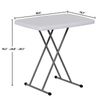 2.5 Foot Plastic Folding Table Adjustable Height Camping Barbecues Picnic Table