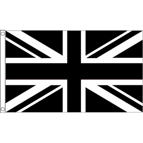 Union Jack (Black) Large Flag 8ft x 5ft