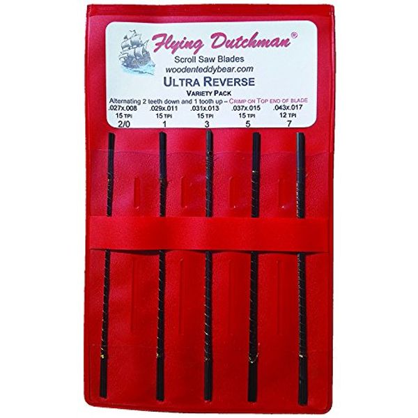 Flying Dutchman Ultra Reverse Five Dozen Scroll Saw Blade Variety Pack