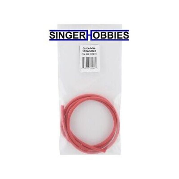 CASTLE CREATIONS CSE011003100  Wire, 36, 10AWG, Red HH
