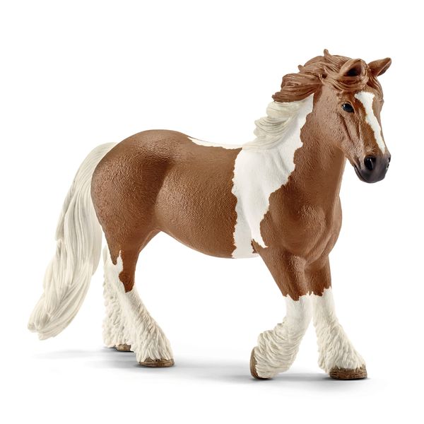 Schleich Farm World Realistic Tinker Mare Horse Figurine - Highly Detailed and Durable Farm Animal Toy, Fun and Educational Play for Boys and Girls, Gift for Kids Ages 3+