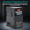 Risegun Variable Frequency Controller, 1.5kW 220V Single Phase Input Three-Phase Output Variable Frequency Drive, VFD Inverter Frequency Converter Motor Speed Controller for Fans, Water Pumps