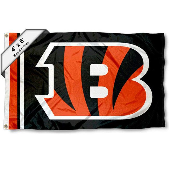 Bengals 4 ft x 6 ft Foot Flag