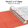 Staples 82617 Standard 1/2-Inch 3-Ring View Binder Orange (26430-Cc)