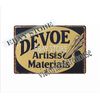Devoe Artists Material metal tin sign affordable home goods