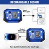 2PC 2000LM Rechargeable LED Work Light Magnetic Work Light Stand COB Flood Light