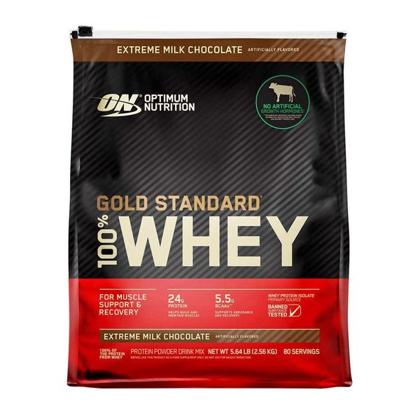 Gold Standard 100% Whey Extreme Milk Chocolate Protein Powder Drink Mix 5.64 LBS