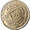 10 Year NA Medallion Bronze Amethyst Crystal Chip