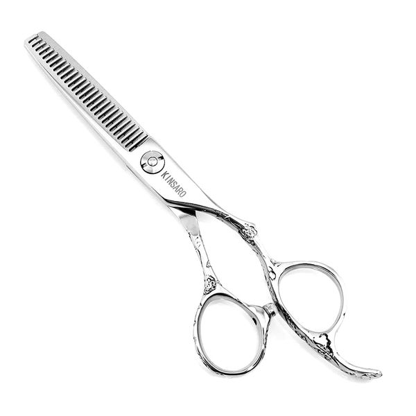 Hair Thinning Shears 5.5 Inch Hair Thinning Scissors for Women Professional Barber Scissors 440C Hair Scissors Barber Shears 28 Teeth Rose handle KINSARO