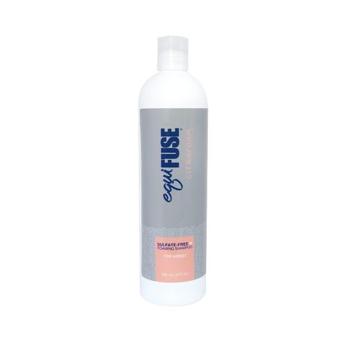 EquiFuse CitraFoam Sulfate Free, Plant Based Foaming Horse Shampoo, Promotes Gentle Clean and Hair Health that Fights Dryness, Dander, and Dandruff | With Coconut Oil and Refreshing Citrus Scent, 16oz