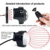 LED Dynamic Pupil Devil Eyes Remote Control Projector Lens Headlight 33 Modes