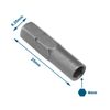 ECSiNG 2pcs Manual/Electric Screwdriver Bit Adapter Screwdriver Hexagonal Handle Adapter Precision Bit Adapter 6.35mm 1/4" Insert Bit Adapter to 4mm