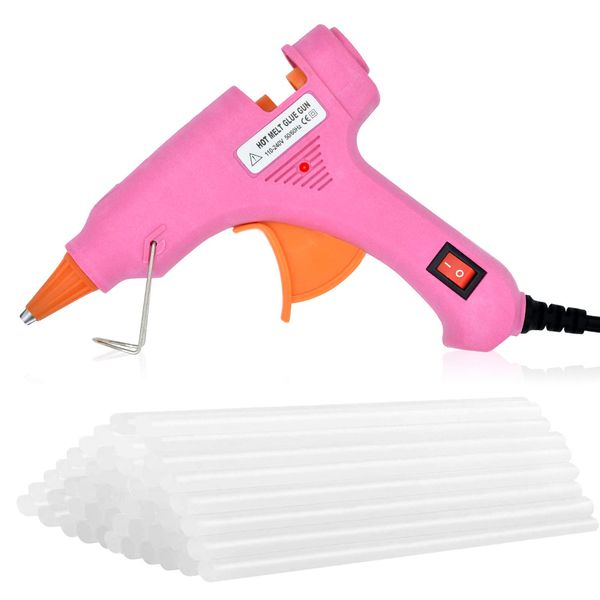 Hot Glue Gun with 40pcs Melt Glue Sticks, Mini Hot Melt Glue Gun Kit, Melting Glue Gun Set, Glue Gun Mini for Crafts and Arts, School, Home, Quick Repairs, Sealing