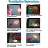 Skull Bone Crossbones - Vinyl Decal Sticker - 4" x 3.75" - Orange Flames