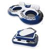 Intex River Run II Inflatable 2 Person Pool Tube Float + Floating Drink Cooler