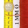 Linhasita Waxed Thread 100 g / 170 m Polyester 1 mm Thick Macrame, 30 Colours red